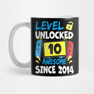 10th Birthday  Level 10  Awesome 2014 Video Mug